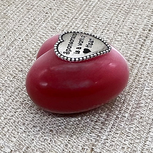 Sponsorship Love Heart - Pink Cat's Eye