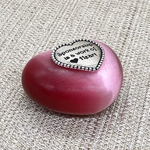 Sponsorship Love Heart - Pink Cat's Eye