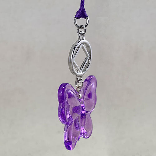 Purple Glass Narcotics Anonymous Butterfly Suncatcher