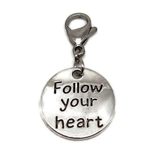 "Follow Your Heart" Charm