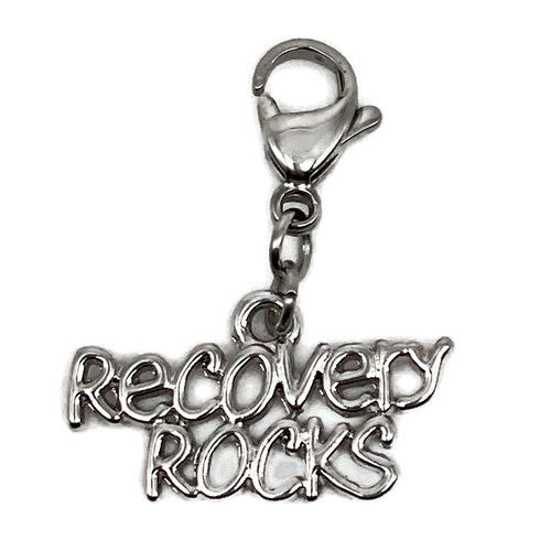 "Recovery Rocks" Charm