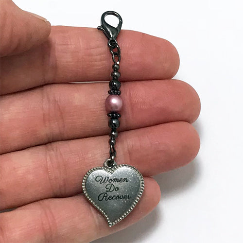 "Women do Recover" - Recovery key tag charm