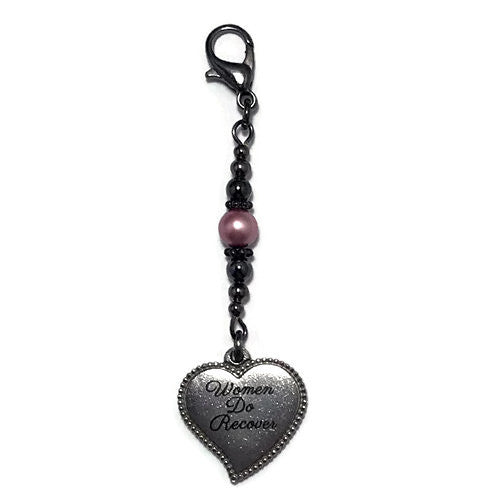 "Women do Recover" - Recovery key tag charm