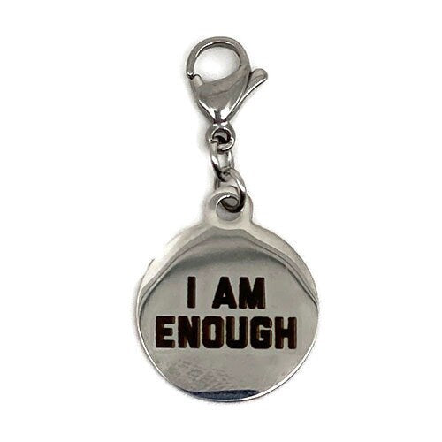 Recovery Jewelry, 12 Step Charm, Inspirational charm, I am Enough, recovery, recovery charm, NA Charm, AA Charm, OA Charm