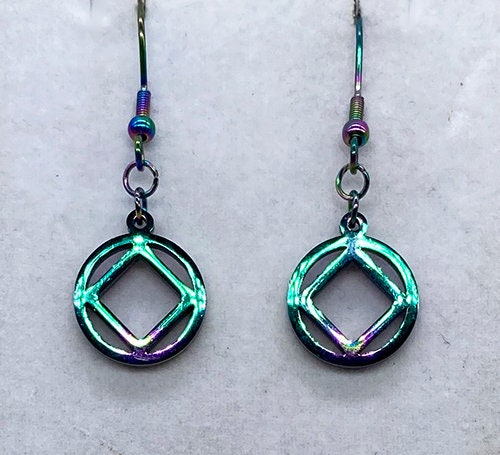 Narcotics Anonymous - Stainless Steel Cutout Earrings