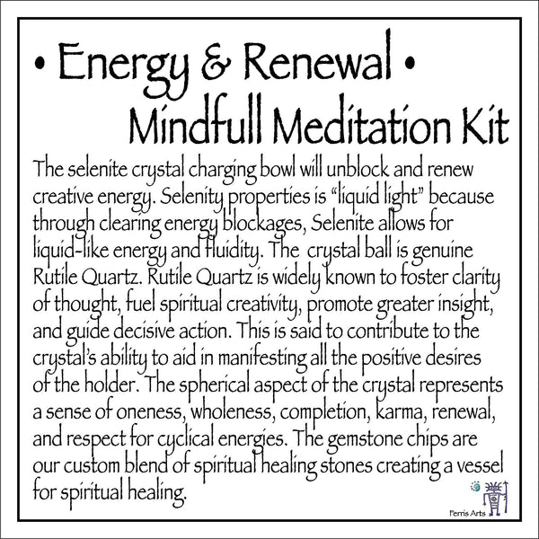 Energy and Renewal Mindful Meditation Kit