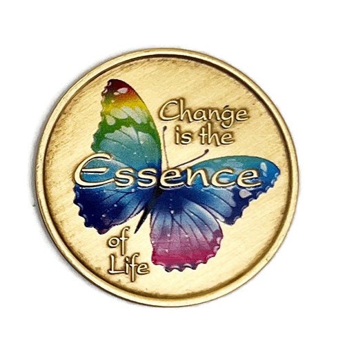 Tie Dyed Enameled "Butterfly" Medallion