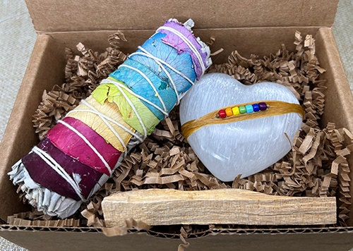 Chakra Selenite Heart Kit