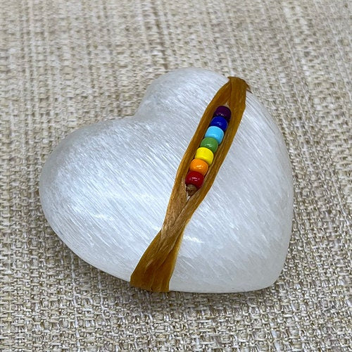 Chakra Selenite Heart Kit