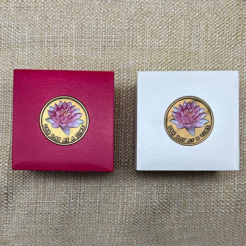 "Lotus Flower" - Medallion or Treasure Box