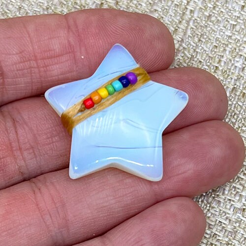 Opalite Chakra Moon and Star