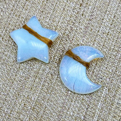 Opalite Chakra Moon and Star