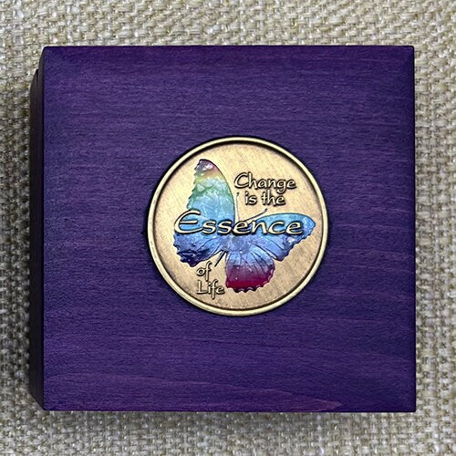 "Butterfly" - Medallion or Treasure Box