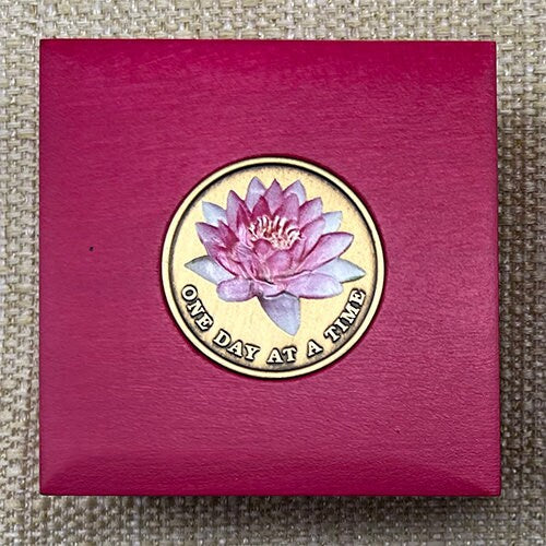 "Lotus Flower" - Medallion or Treasure Box