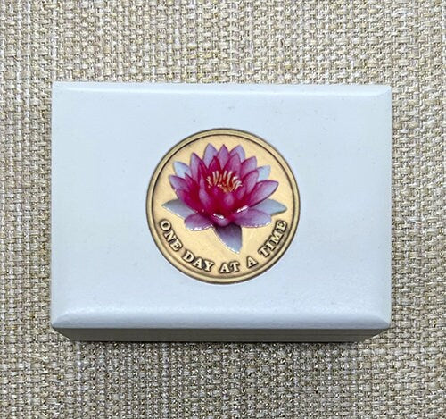 "Butterfly" & "Lotus Flower" Medallion or Treasure Box