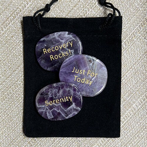 Inspirational Pocket Stones - Amethyst