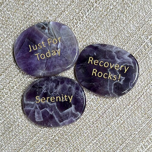 Inspirational Pocket Stones - Amethyst