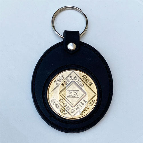 Universal Fit Black Silicon 12 Step Recovery or Inspirational Medallion Holder