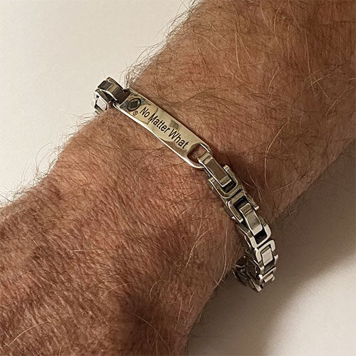 Men's Stainless Steel "No Matter What" NA Bracelet
