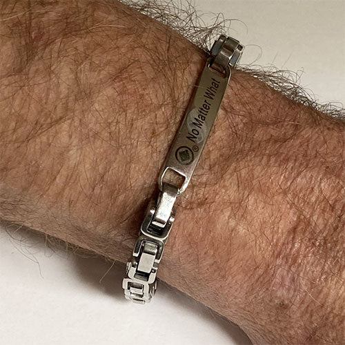 Men's Stainless Steel "No Matter What" NA Bracelet