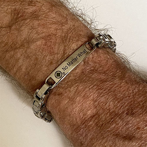 Men's Stainless Steel "No Matter What" NA Bracelet