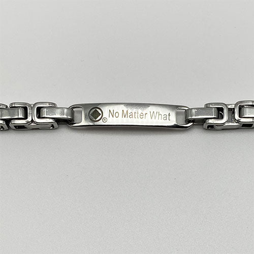 Men's Stainless Steel "No Matter What" NA Bracelet