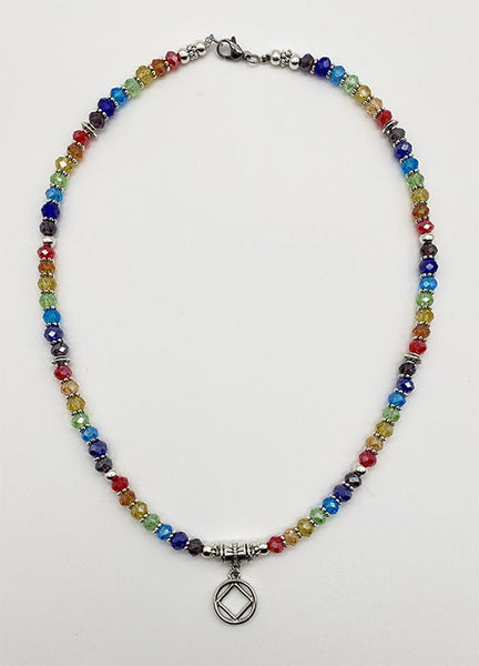 Narcotics Anonymous Crystal Chakra Necklace