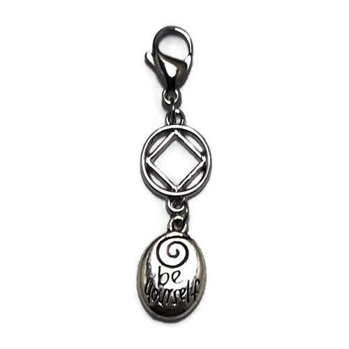 Narcotics Anonymous "Be Yourself" key tag charm
