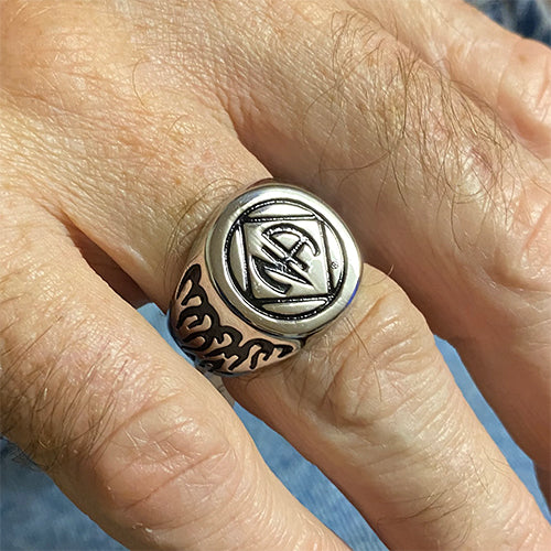 Stainless Steel Narcotics Anonymous Ring for Men
