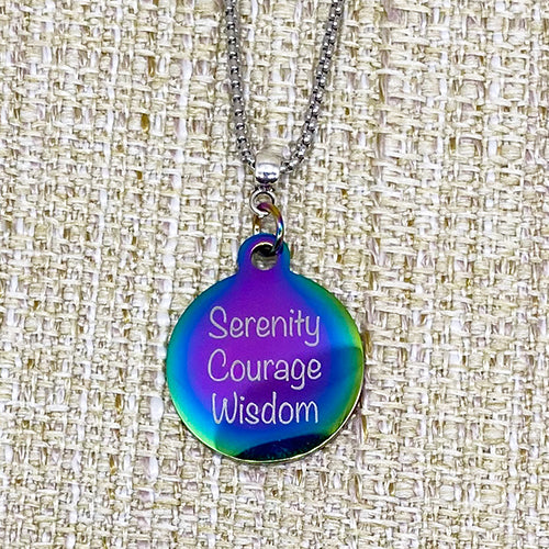 "Serenity Courage Wisdom" Pendant