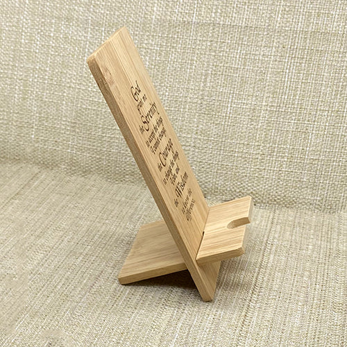 Bamboo Smart Phone Holder & Charging Dock