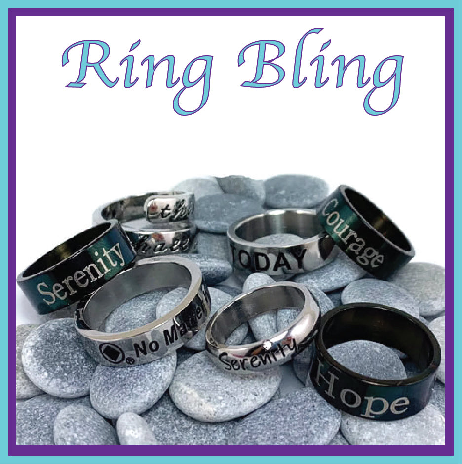 Addiction Recovery Rings Recovery Bling
