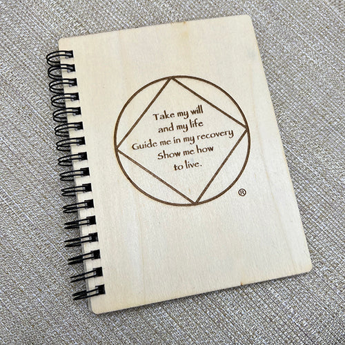 "Take my will and my life" Wood Notebook