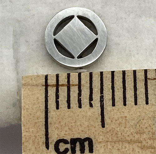 Stainless Steel Narcotics Anonymous Stud Earrings - Hypoallergenic