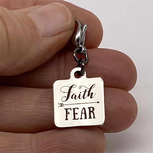 "Faith over Fear" Charm