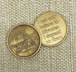 "Expect Miracles" Medallion