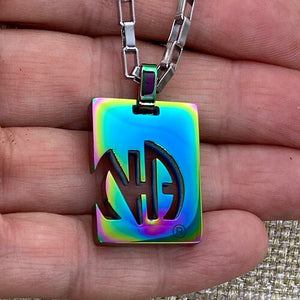 Narcotics Anonymous Stainless Steel Rainbow Pendant, Recovery Pendant, 12 Step Jewelry, Narcotics Anonymous, NA Pendant, Sobriety