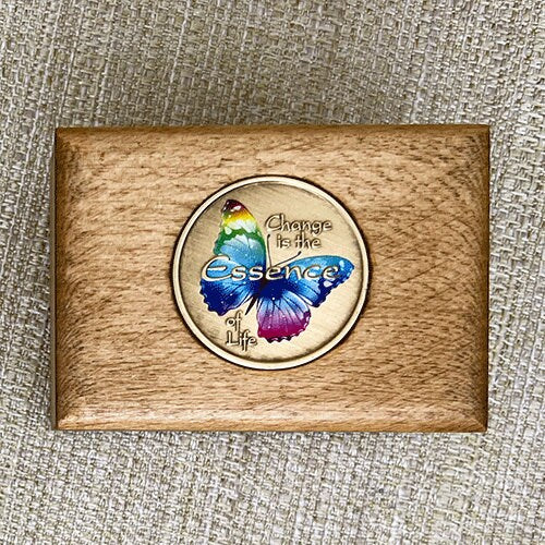 "Butterfly" - Medallion or Treasure Box