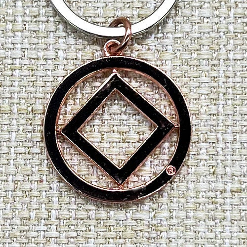 Narcotics Anonymous Key Tag, NA Key Chain, NA Key Holder, Recovery, Recovery Jewelry, Key Tag, Key Chain, Sobriety, Sobriety Gift