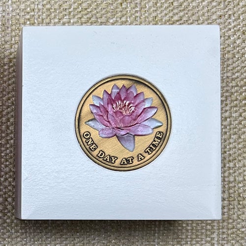 "Lotus Flower" - Medallion or Treasure Box