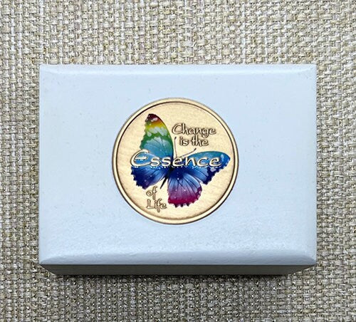 "Butterfly" & "Lotus Flower" Medallion or Treasure Box