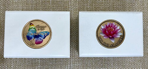 "Butterfly" & "Lotus Flower" Medallion or Treasure Box