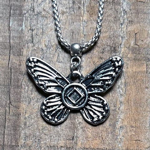 Narcotics Anonymous Butterfly Pendant