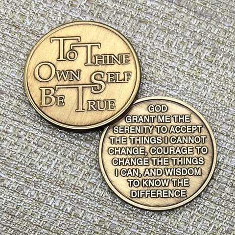 "To Thine Own Self Be True" Medallion