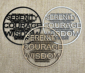 Serenity Prayer Wood Cut Wall Hanging