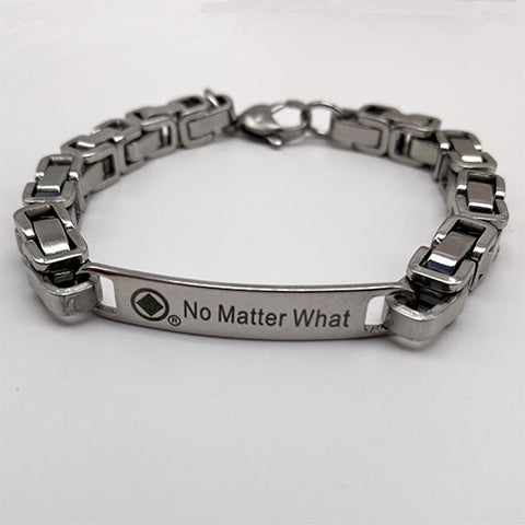 Men's Stainless Steel "No Matter What" NA Bracelet