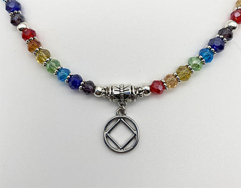 Narcotics Anonymous Crystal Chakra Necklace