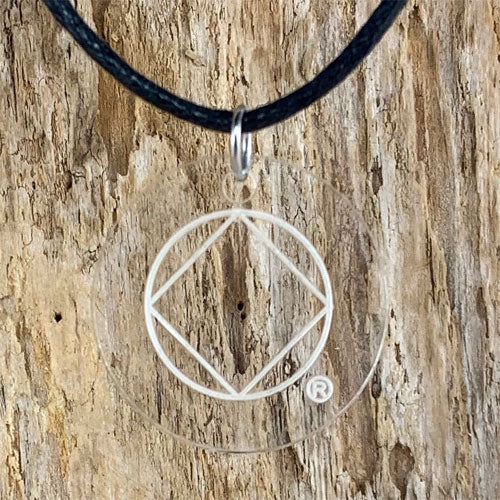 Narcotics Anonymous Lucite - Laser Etched Pendant