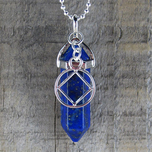 Narcotics Anonymous Lapis Lazuli Pendant - "Willingness"