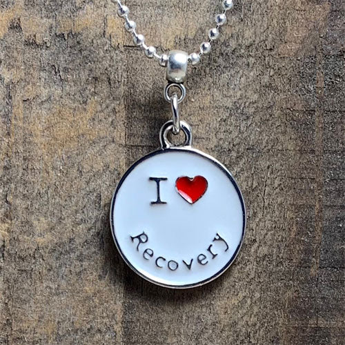 "I Heart Recovery" pendant